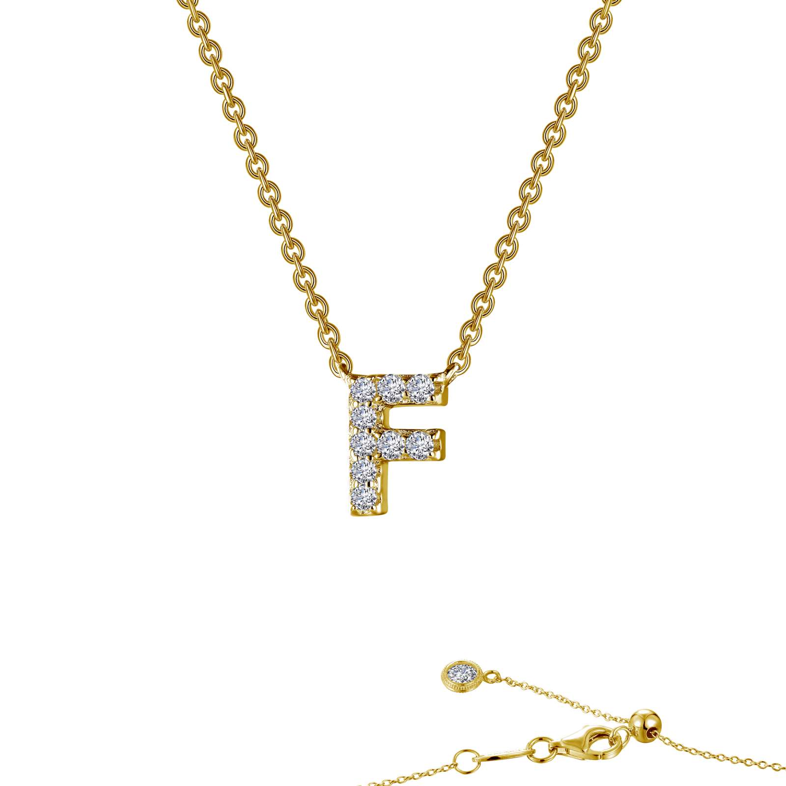 LAFONN Letter N Pendant Necklace 9N094CLG20