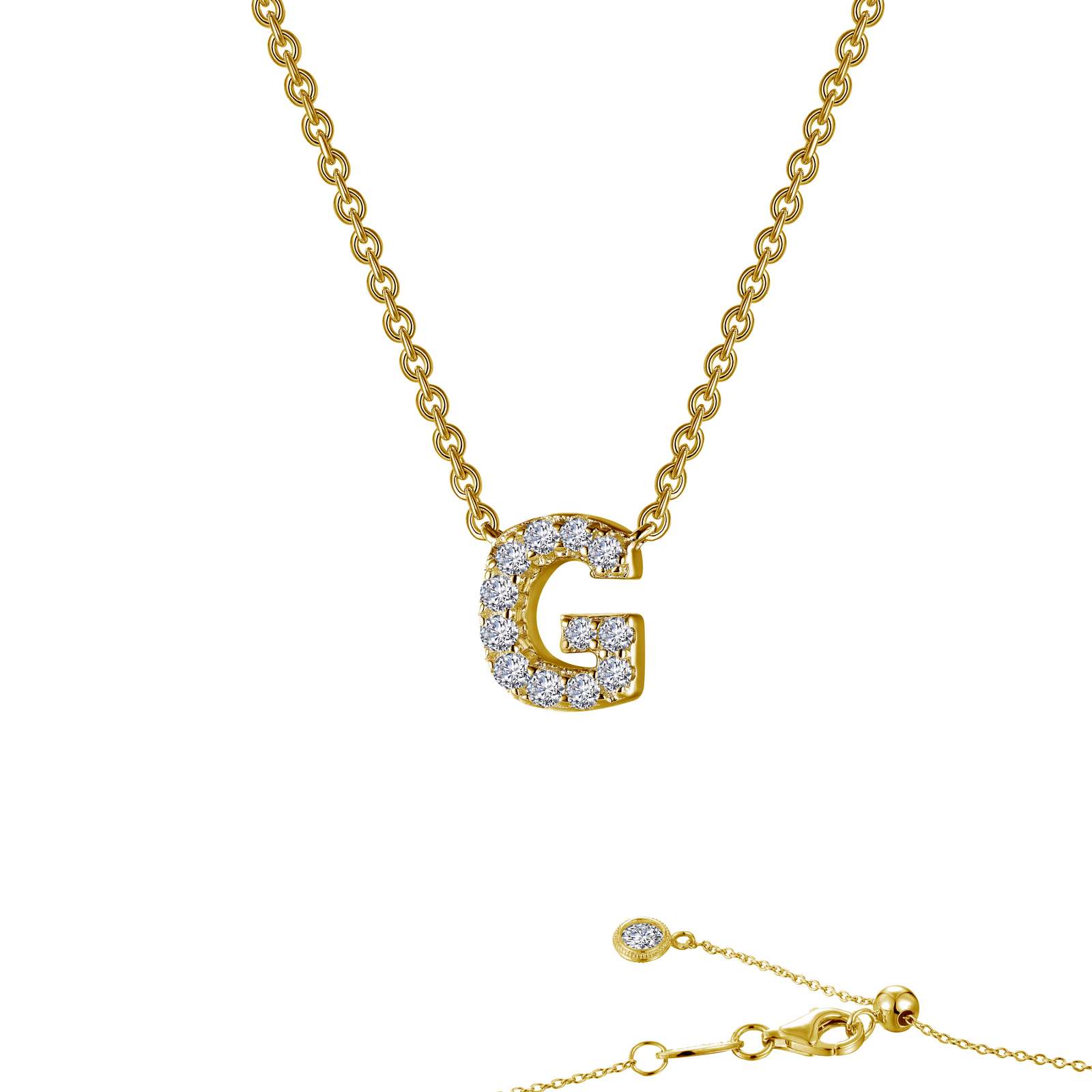 LAFONN Letter N Pendant Necklace 9N094CLG20