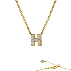 LAFONN Letter A Pendant Necklace 9N081CLG20