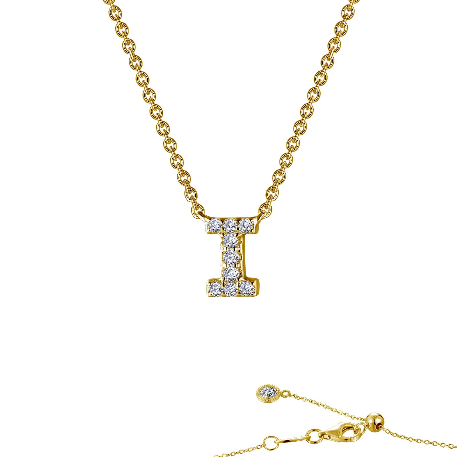 LAFONN Letter N Pendant Necklace 9N094CLG20