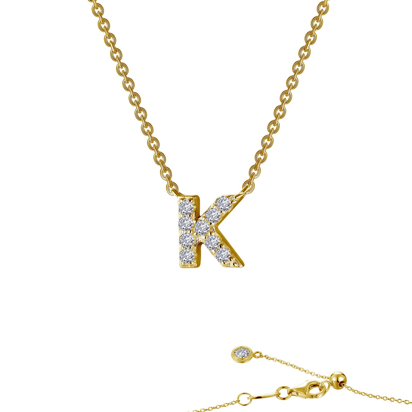 LAFONN Letter N Pendant Necklace 9N094CLG20
