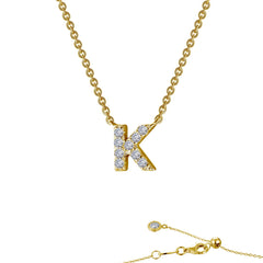 LAFONN Letter N Pendant Necklace 9N094CLG20