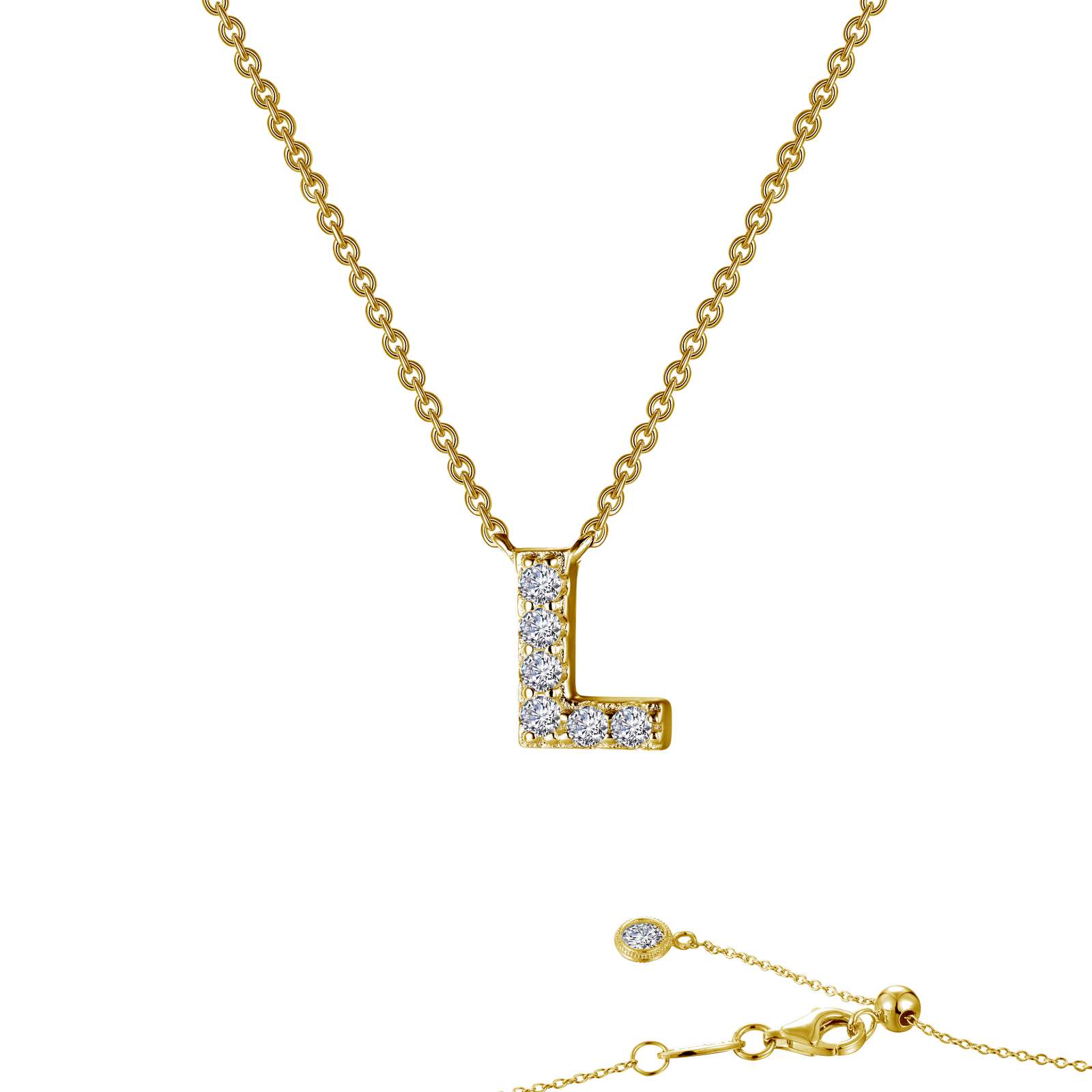 LAFONN Letter N Pendant Necklace 9N094CLG20