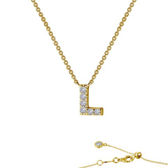 LAFONN Letter N Pendant Necklace 9N094CLG20