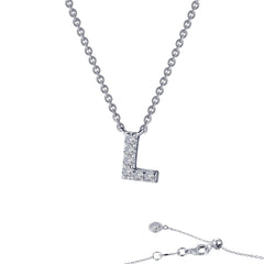 LAFONN Letter U Pendant Necklace 9N101CLP20