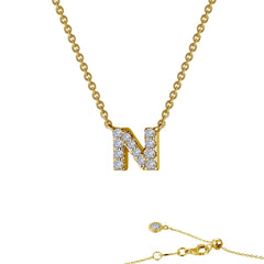 LAFONN Letter N Pendant Necklace 9N094CLG20