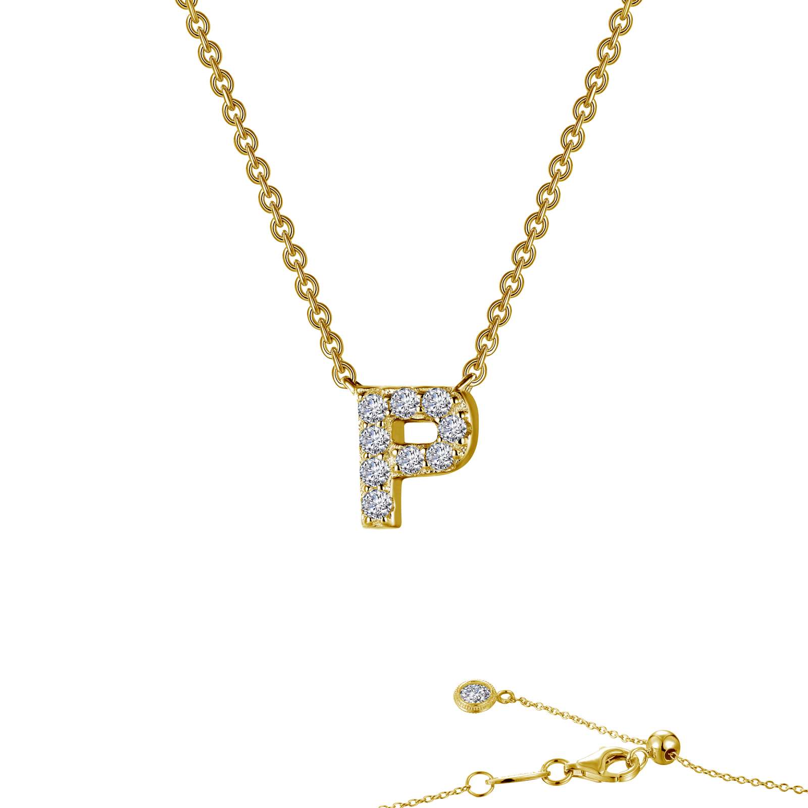 LAFONN Letter N Pendant Necklace 9N094CLG20