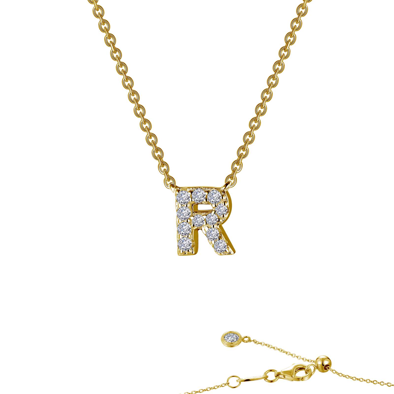 LAFONN Letter N Pendant Necklace 9N094CLG20