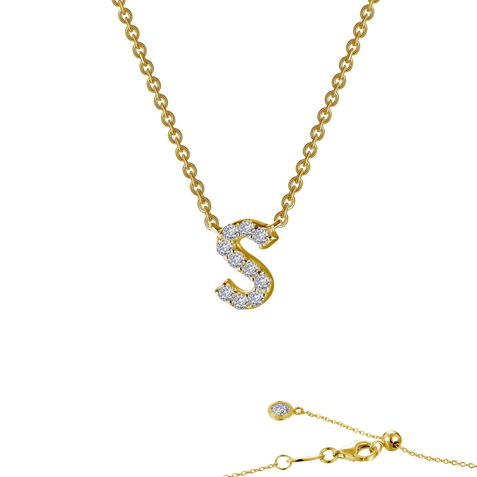 LAFONN Letter N Pendant Necklace 9N094CLG20