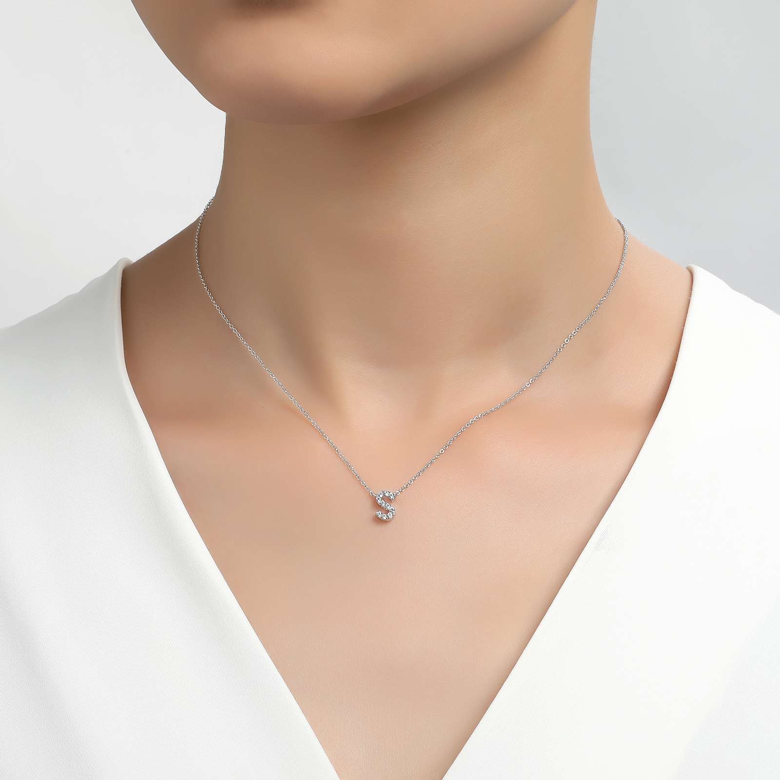 LAFONN Letter D Pendant Necklace 9N084CLP20