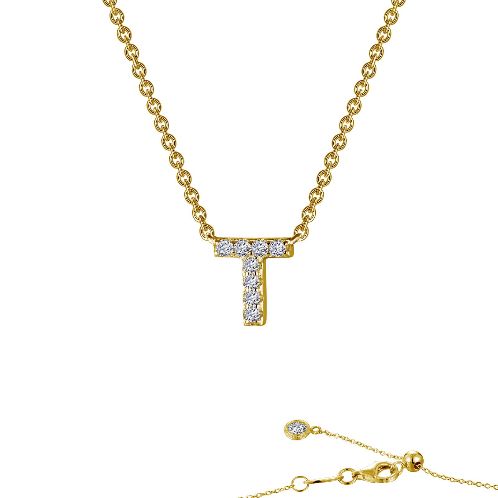 LAFONN Letter N Pendant Necklace 9N094CLG20