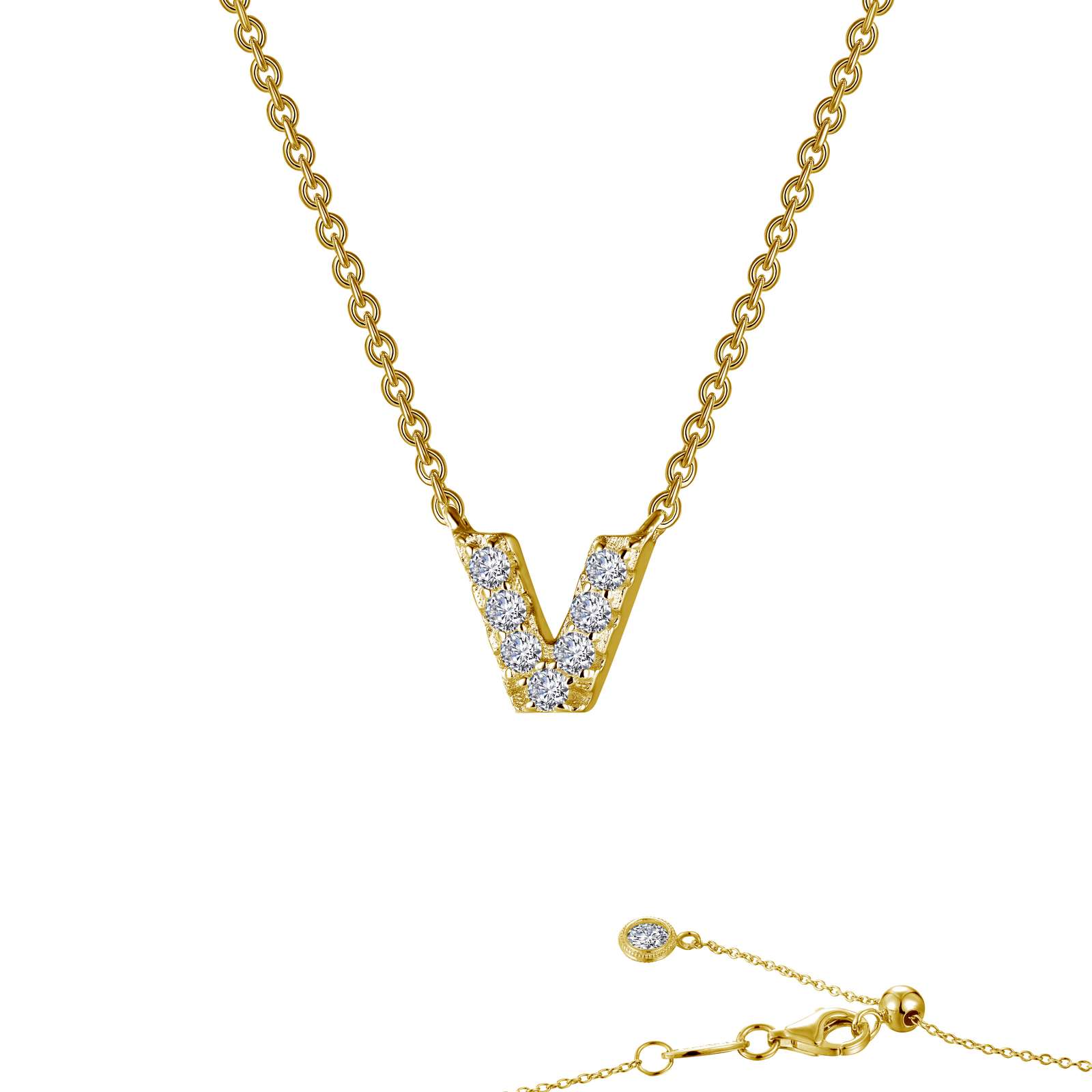 LAFONN Letter O Pendant Necklace 9N095CLG20