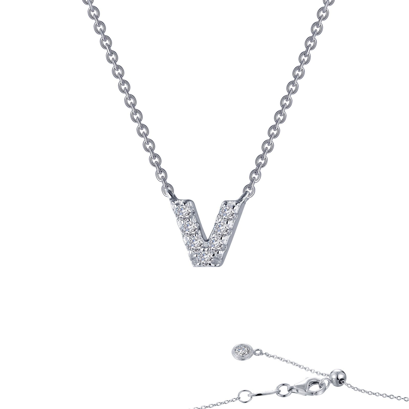 LAFONN Letter D Pendant Necklace 9N084CLP20