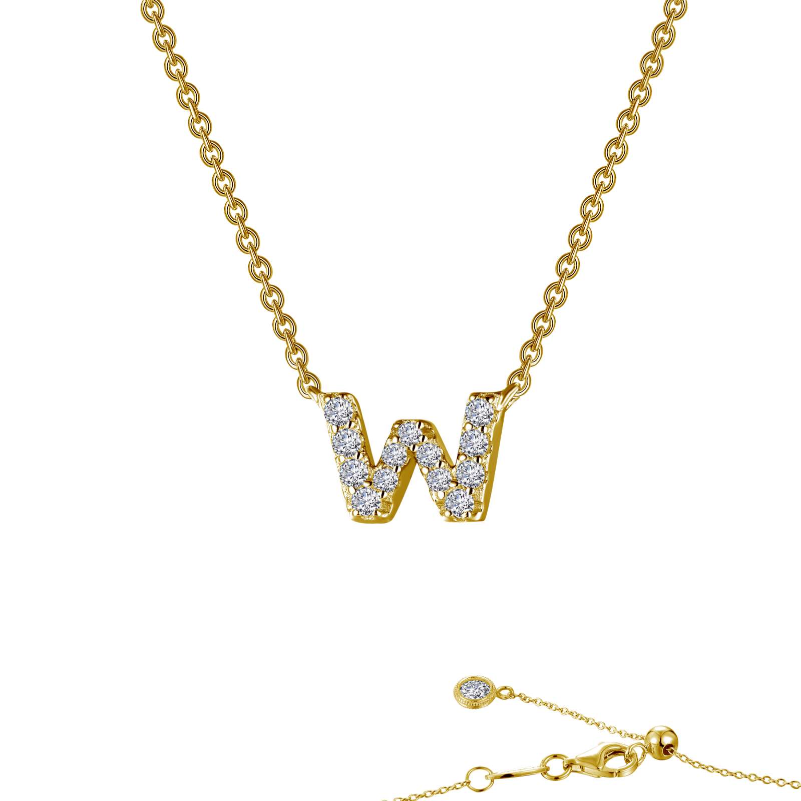 LAFONN Letter N Pendant Necklace 9N094CLG20