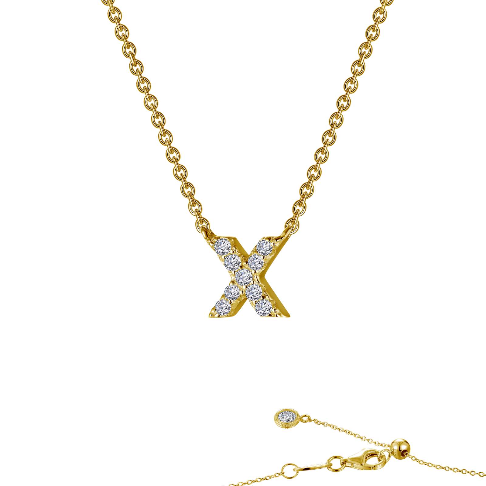 LAFONN Letter N Pendant Necklace 9N094CLG20