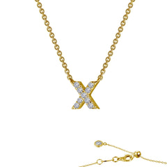 LAFONN Letter N Pendant Necklace 9N094CLG20