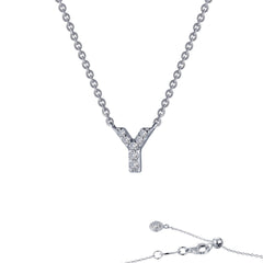 LAFONN Letter V Pendant Necklace 9N102CLP20