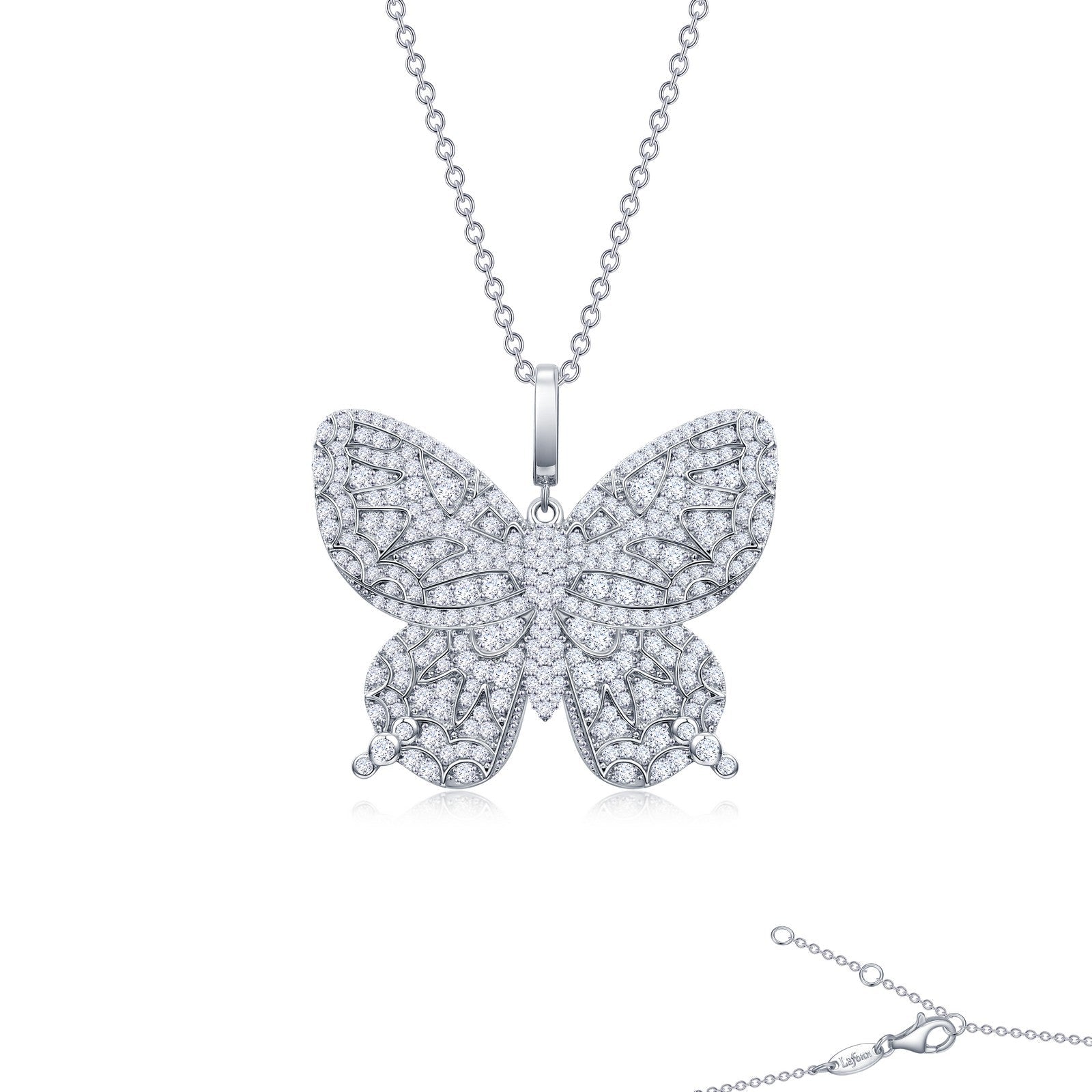 LAFONN Butterfly Pendant Necklace 9P056CLP20