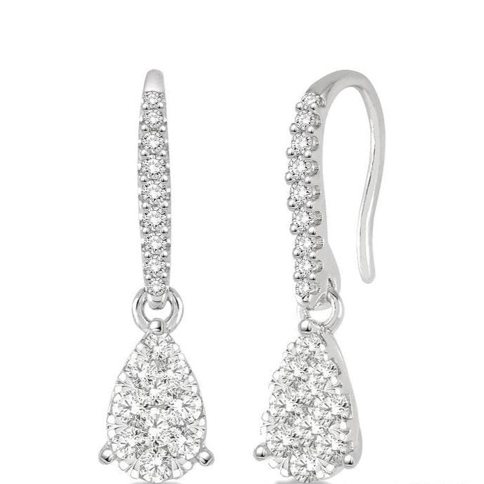 Parkplace Jewelers Pear Shape Lovebright Essential Diamond Earrings 911D4PPFHERWG