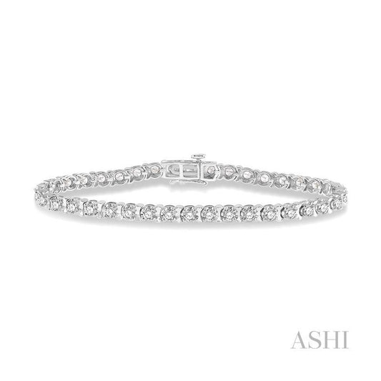 ASHI Tulip Diamond Tennis Bracelet 70244PPFGWG