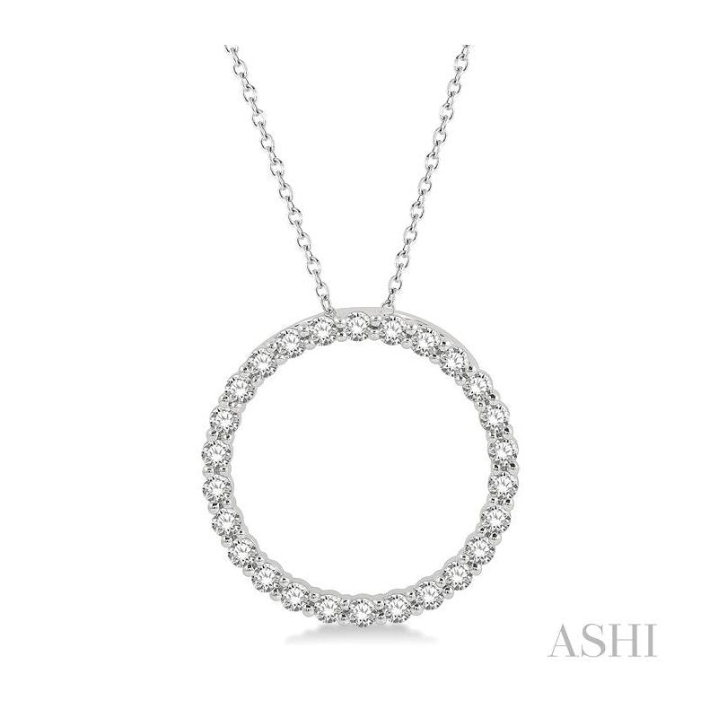 ASHI Circle Diamond Pendant 900H2PPFGPDWG