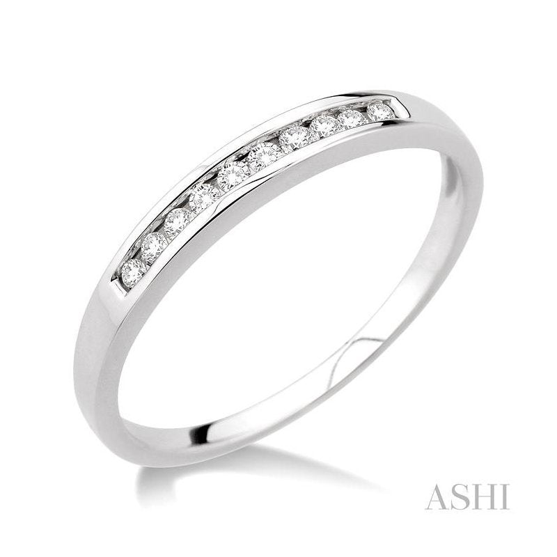 ASHI Channel Set Diamond Wedding Band 30308PPTXW