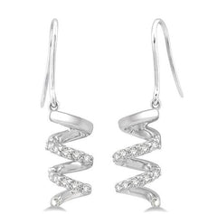 Parkplace Jewelers Spiral Diamond Fashion Earrings 98698PPTSERWG