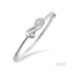 ASHI Silver Diamond Fashion Bangle 85119PPSSSLBG