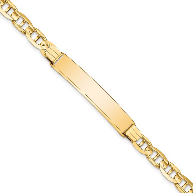 Quality Gold 14k Anchor Link ID Bracelet LID79