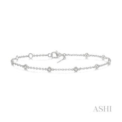 ASHI Diamond Station Chain Bracelet 702C0PPTGWG