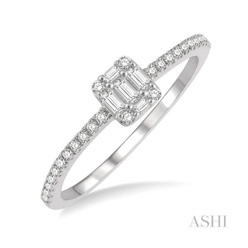 ASHI Stackable Fusion Petite Diamond Fashion Ring 386F6PPTGWG