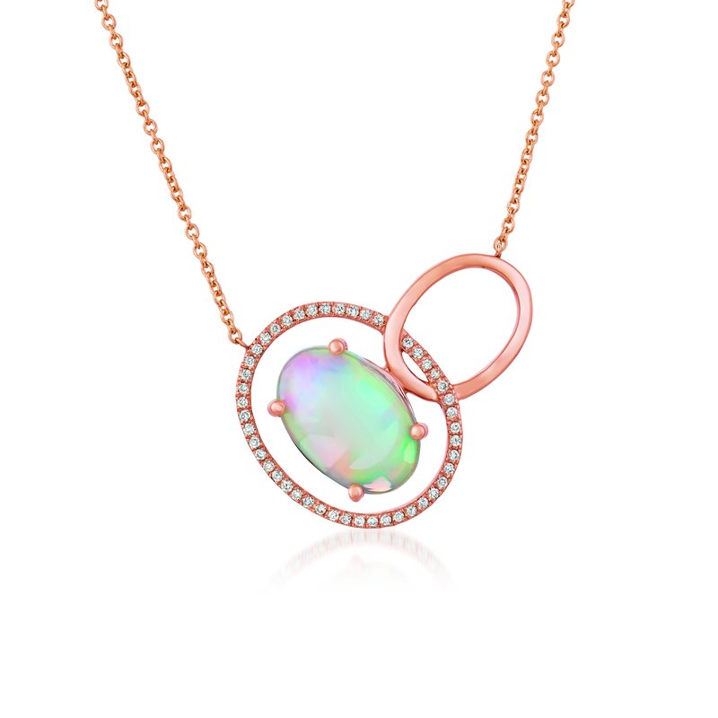Le Vian 14K Strawberry Gold® Neopolitan Opal™ 1 7/8 cts. Necklace TQXM 67