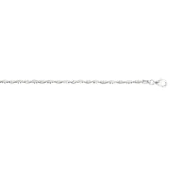 Parkplace Jewelers silver-twisted-bead-anklet-agank126