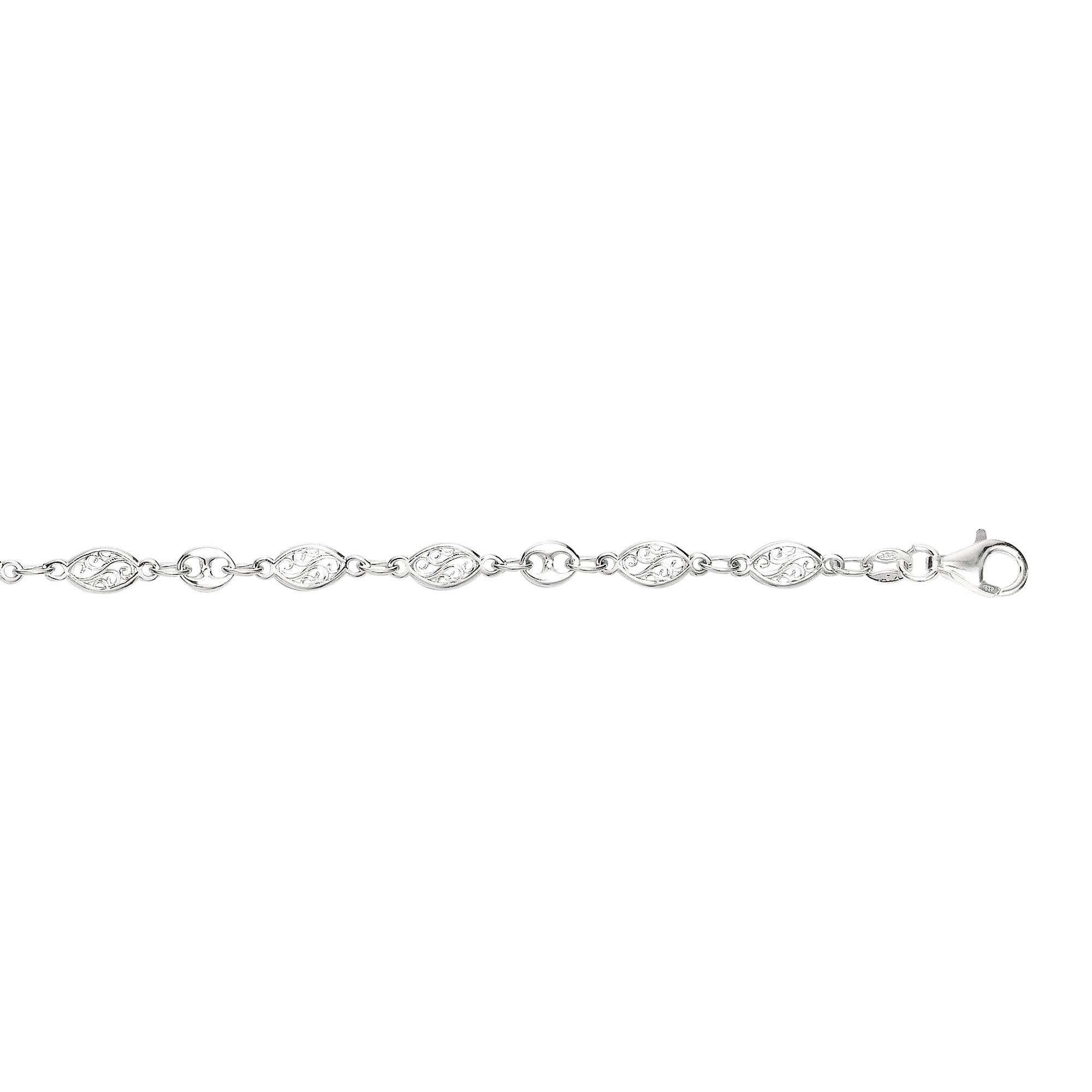 Parkplace Jewelers silver-filagree-anklet-agank157