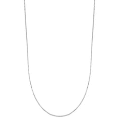 White Sterling Silver Diamond Cut/ Textured Adjustable Popcorn Necklace
