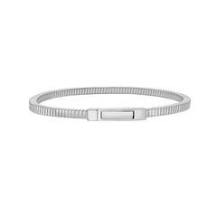 White Sterling Silver Polished  Bracelet
