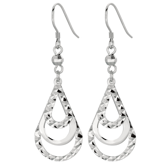 Parkplace Jewelers silver-multi-row-pear-drop-earring-age1134