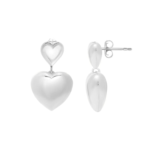 Parkplace Jewelers silver-puffed-double-heart-drop-earrings-age15977