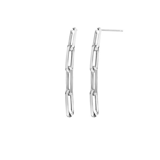 Parkplace Jewelers silver-four-link-paperclip-dangle-earring-ager13185