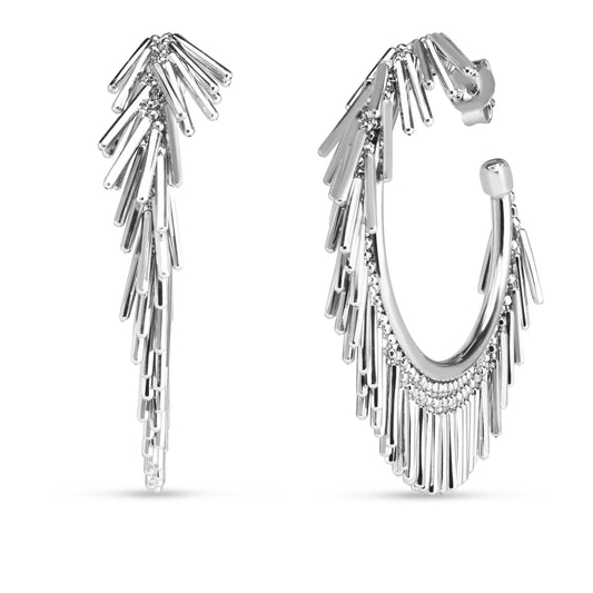 Parkplace Jewelers silver-fringe-c-hoops-ager13261