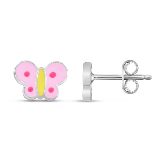 Parkplace Jewelers silver-enamel-butterfly-studs-ager13851