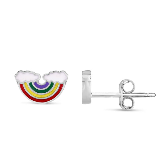 Parkplace Jewelers silver-enamel-rainbow-studs-ager13869
