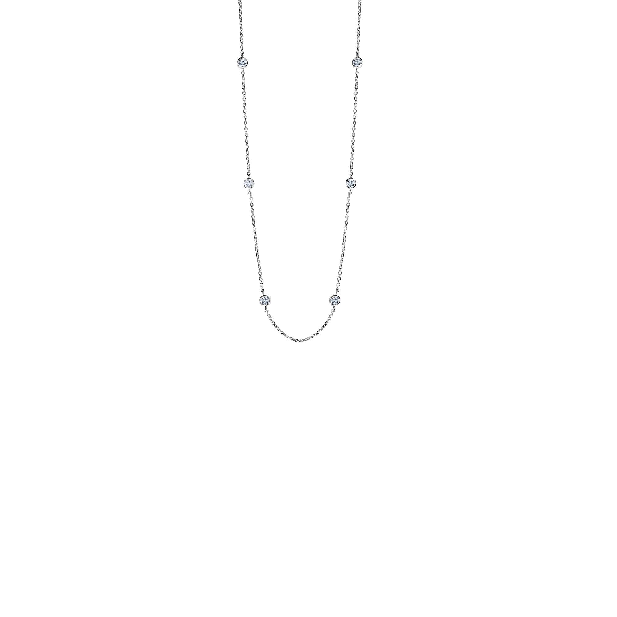 Parkplace Jewelers silver-cz-station-anklet-agn2046