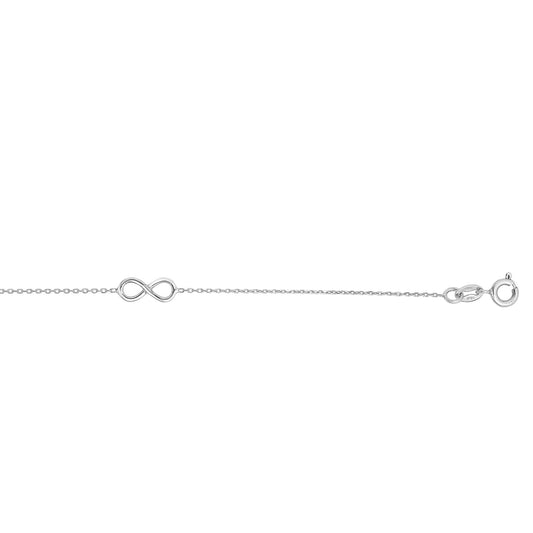 Parkplace Jewelers silver-infinity-station-anklet-agn2951