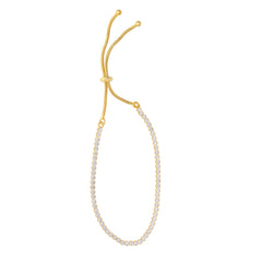 Yellow Sterling Silver Polished Friendship Bracelet