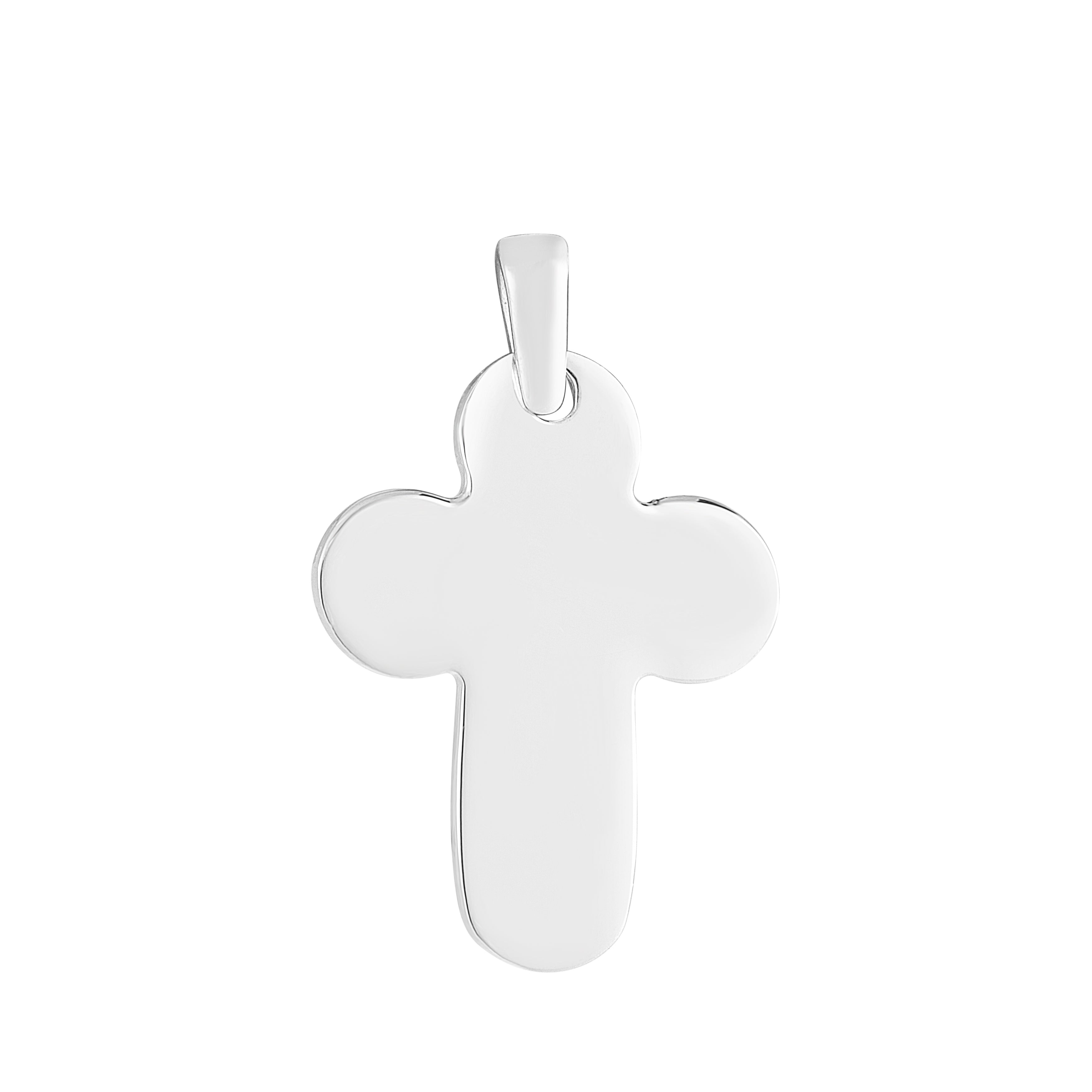 Parkplace Jewelers silver-chunky-rounded-cross-pendant-agp10184
