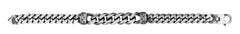 Parkplace Jewelers silver-11-5mm-mens-gunmetal-double-bar-bracelet-agrc10676