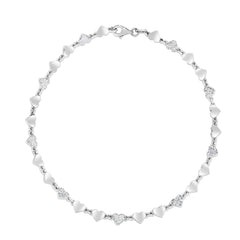 Parkplace Jewelers silver-heart-chain-anklet-agrc14747