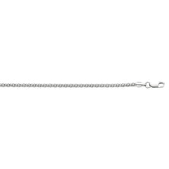 White Sterling Silver Polished Popcorn Necklace