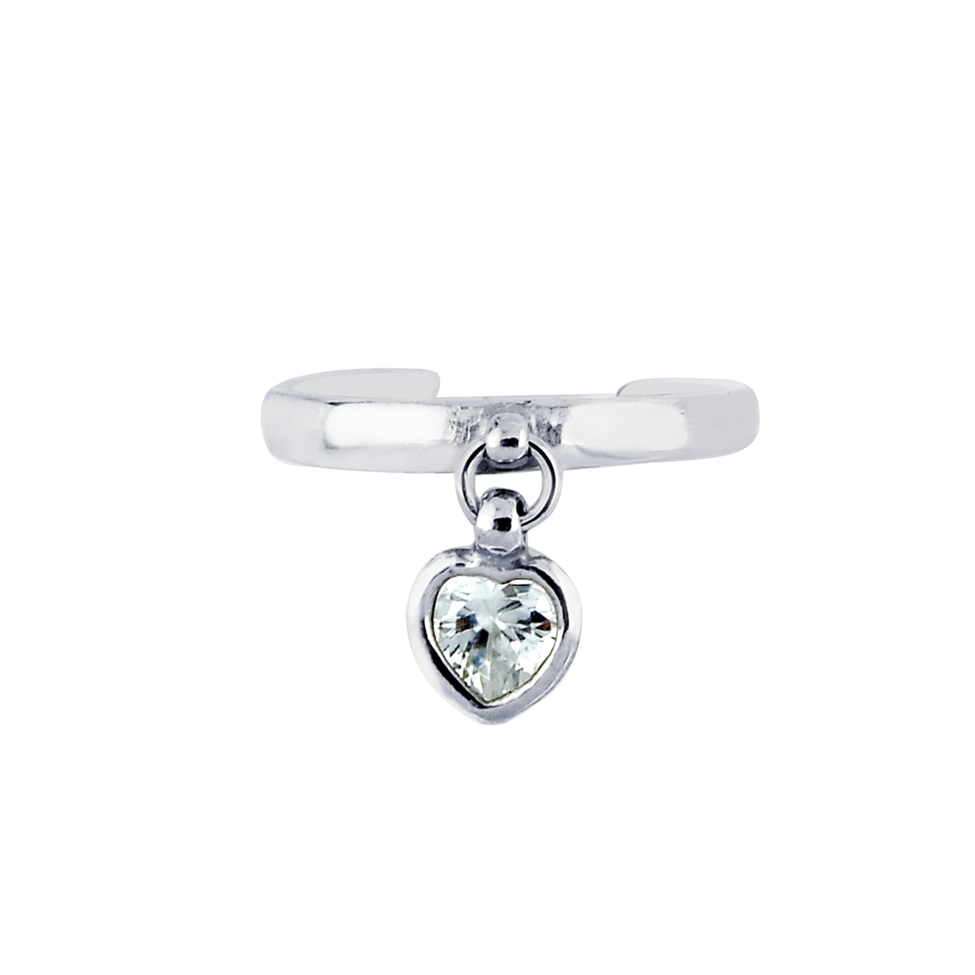 Parkplace Jewelers silver-dangle-cz-heart-toe-ring-agtr118